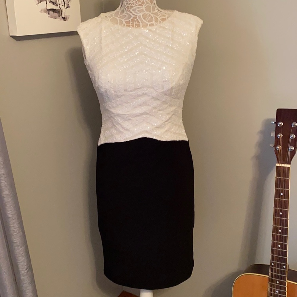 BNWT Ralph Lauren sequin and jersey dress